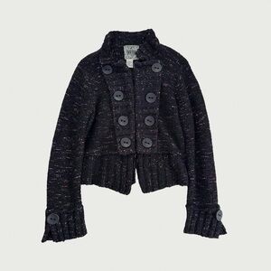 Double Breasted Button Cardigan